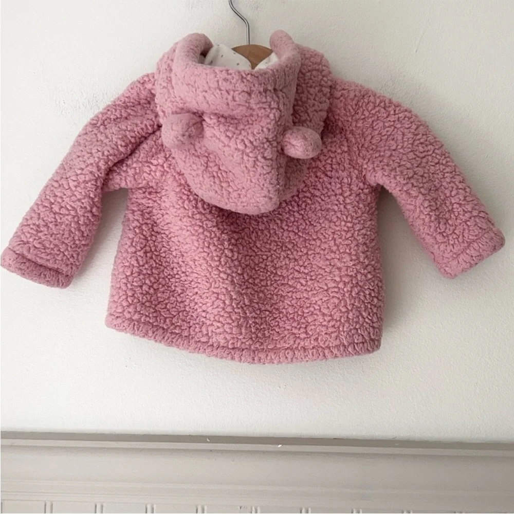 Carter's Pink Sherpa Puffer Jacket 6 Months
